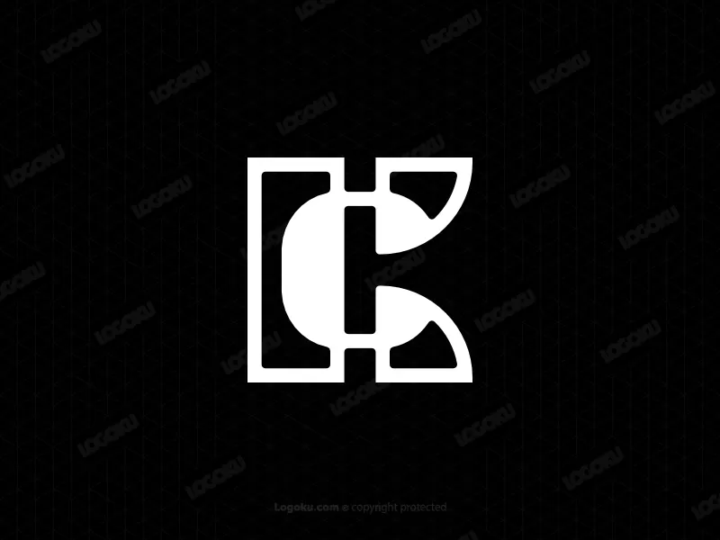 Kc Letra Inicial Ck Monograma Inicial Logotipo