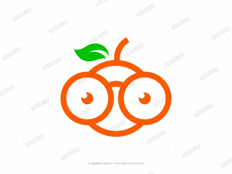 Gafas Cool Naranja Fruta Logo