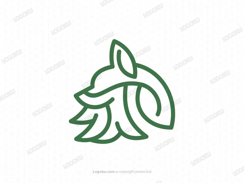 Logo De La Ligne Feuille De Loup