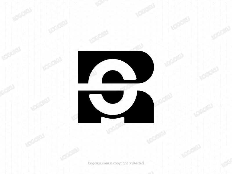 Logotipo Rs Letra Sr Logotipo Inicial Monograma