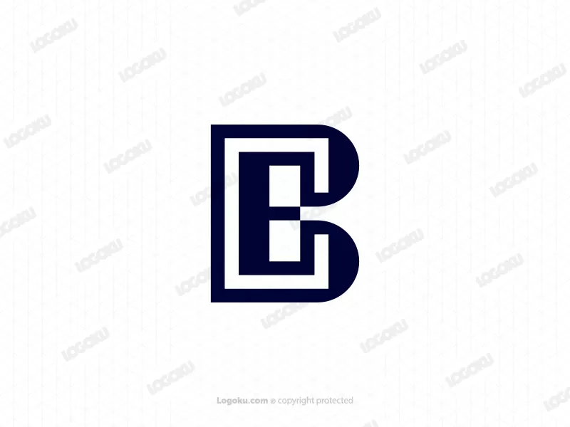 Ser Letra Eb Logotipo Inicial Monograma Logo