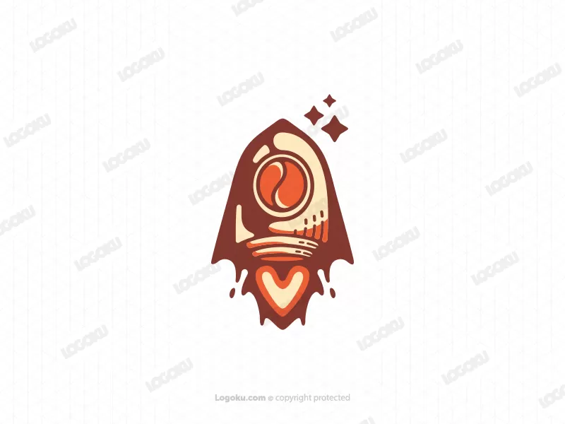 Rocket Coffee Love Logo