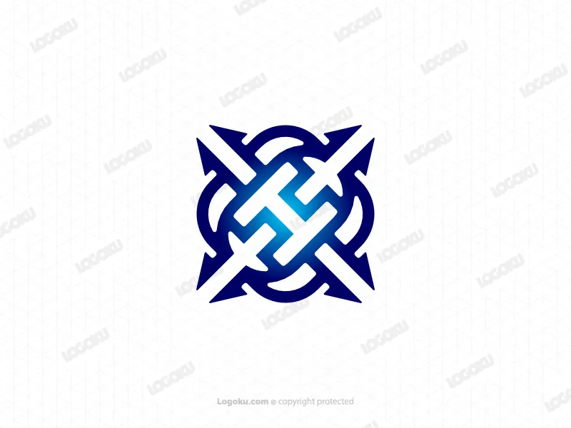 Xh Lettera Hx Logo Freccia Iniziale