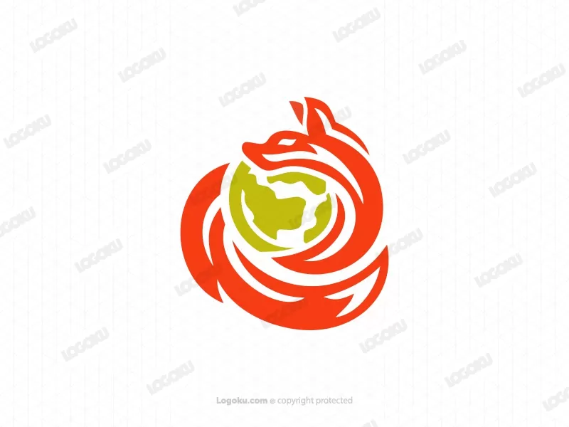 Volpe con logo della Terra