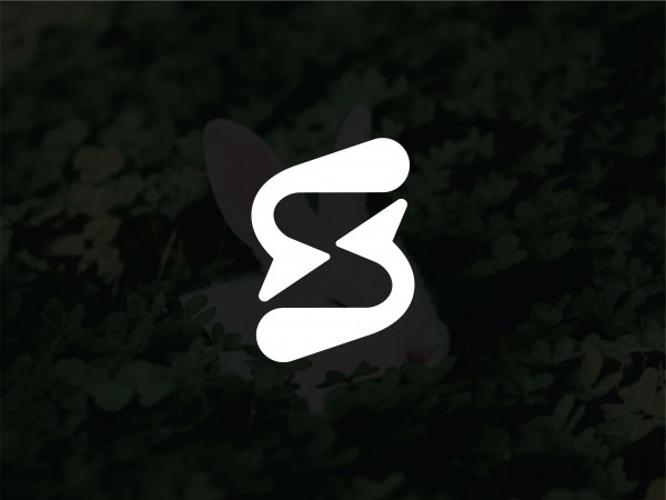 Logotipo Stylish Letter S Rabbit Logo