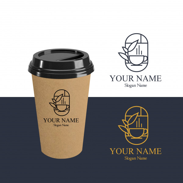 Logotipo  de café y té
