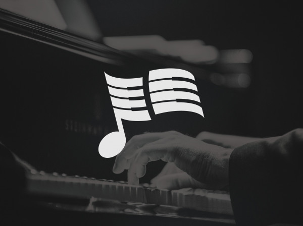 Melody Piano Flag Logo