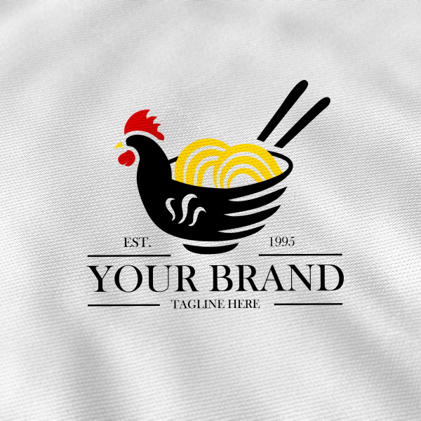 Logotipo de fideos tostadores Logo