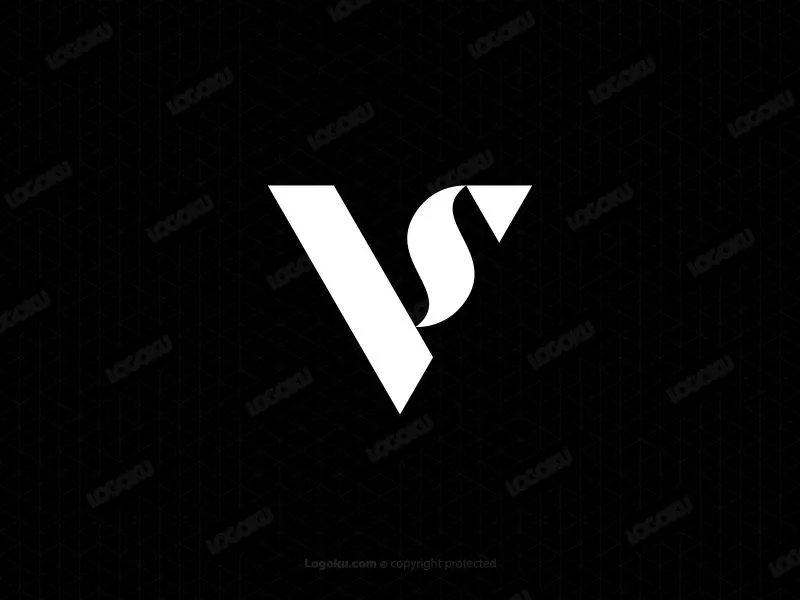 Vs Lettere Monogramma Di Lusso