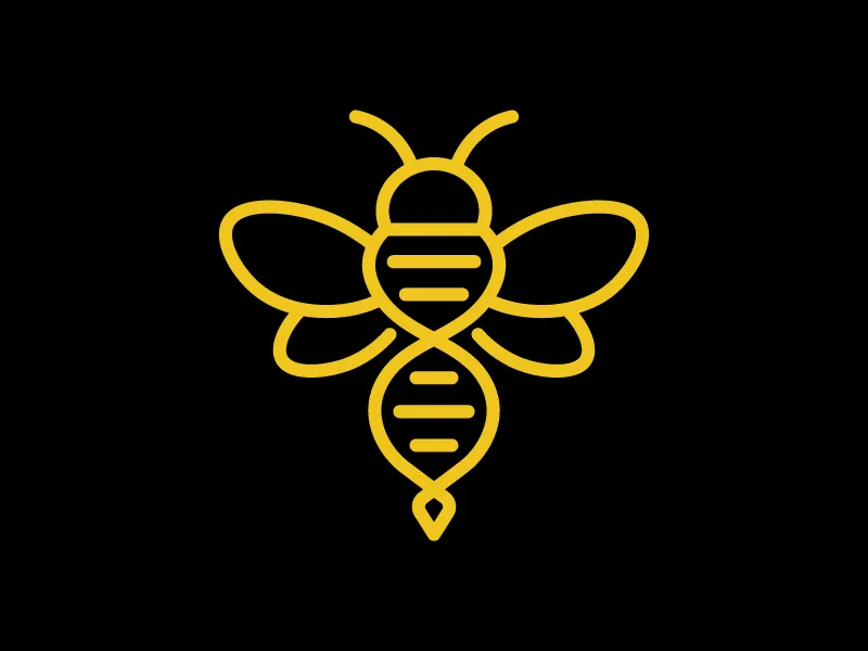 Ape Moderna Combinata Con Un Logo Del Dna