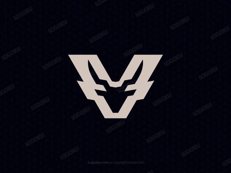 Oryx V-buchstaben-markenlogo