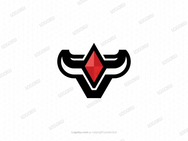 Moderner Bullensieg Mit Ruby Diamond Logo