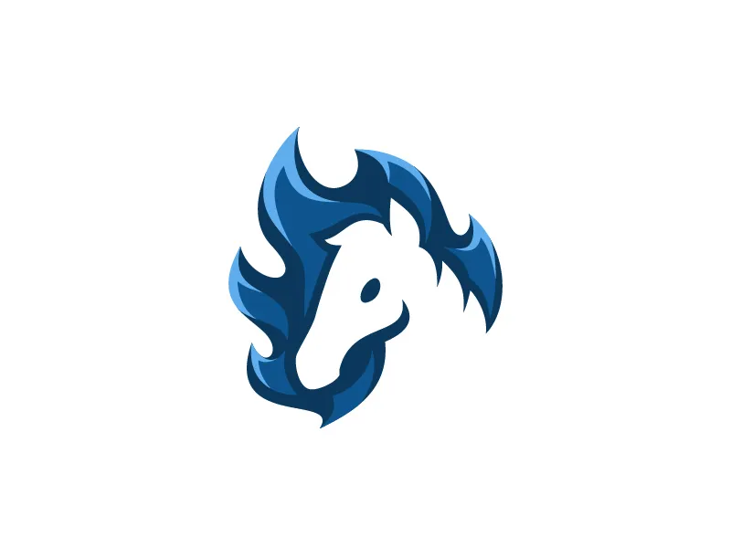 Cavallo Di Fuoco Blu