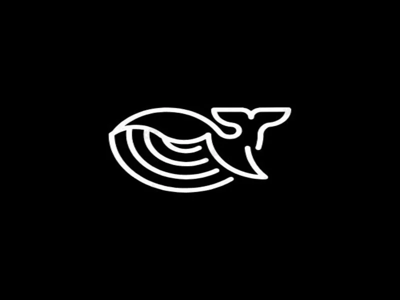 Whalora – Logo Moderno A Forma Di Onda Di Balena