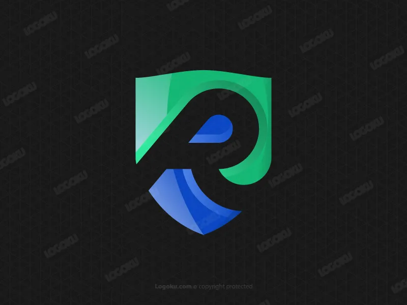 Guardian Shield R Buchstabenmarke Logo