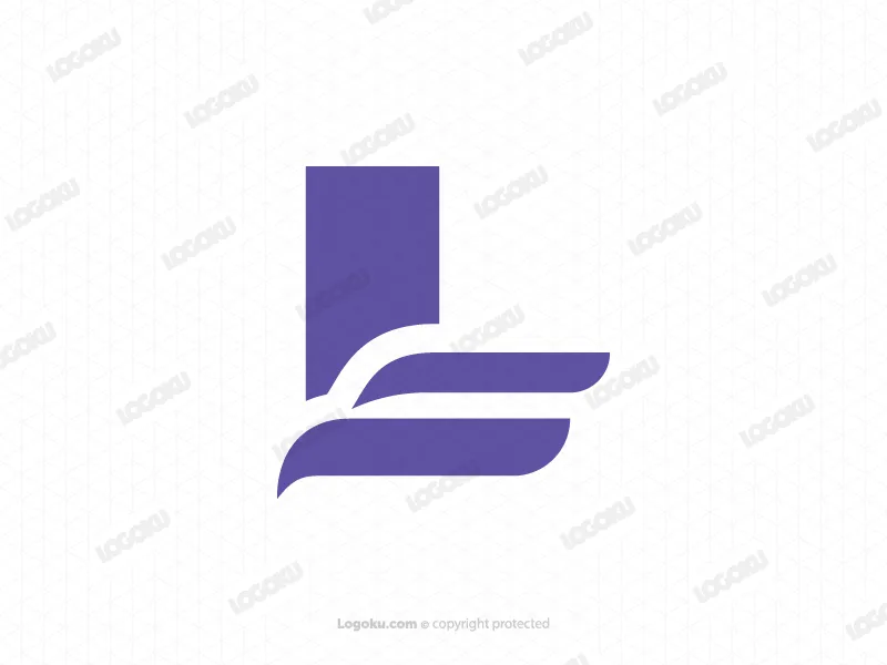 Sportliches Logo Mit Dem Buchstaben L Und Adler
