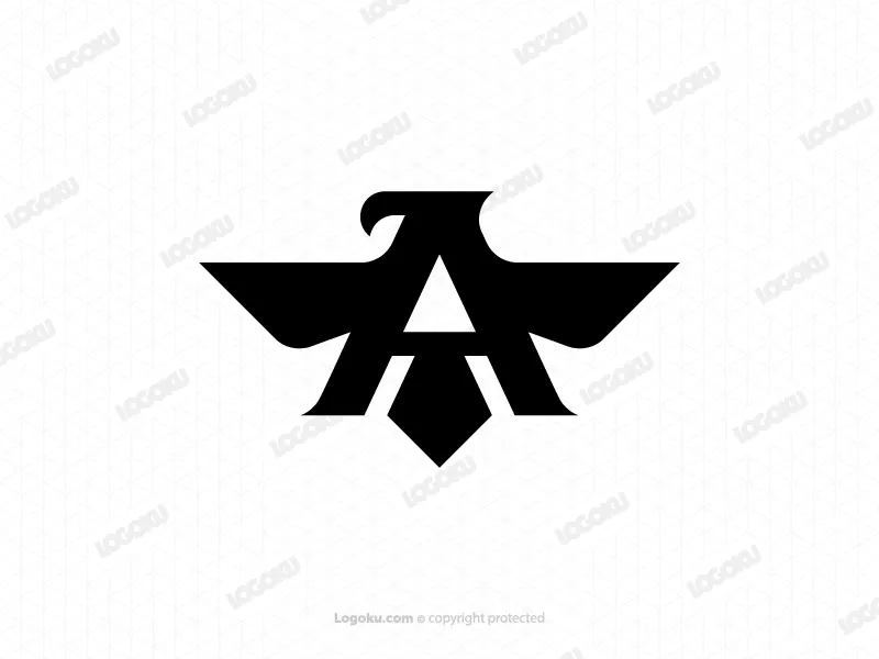 Elegantes Adler-logo Mit Dem Buchstaben A