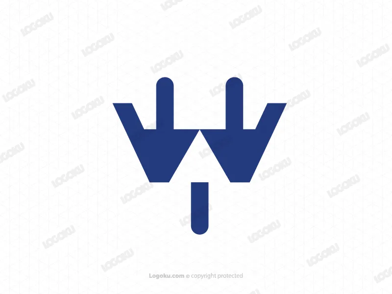 Logo Für Ladestecker Mit Buchstabe W