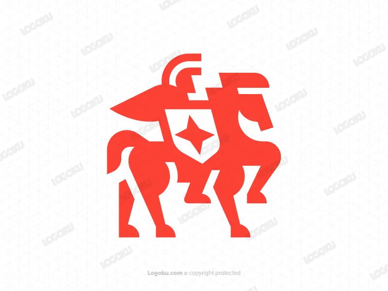 Cavaliere A Cavallo, Logo Dello Scudo Stellato
