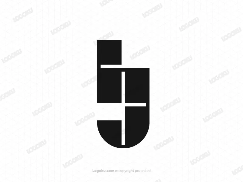 Logo Mit Den Buchstaben Hj Oder Jh