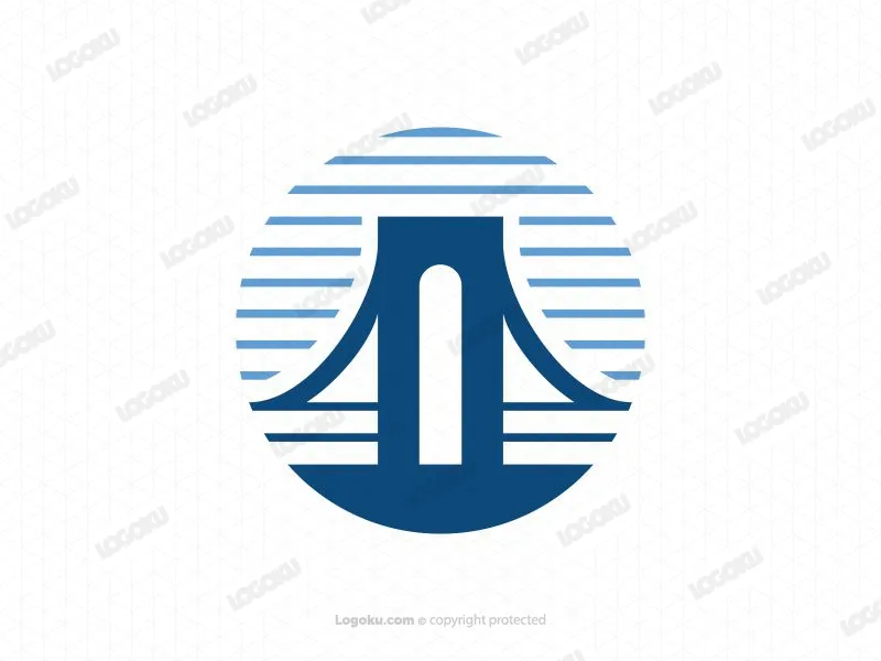 Modernes Brückenlogo