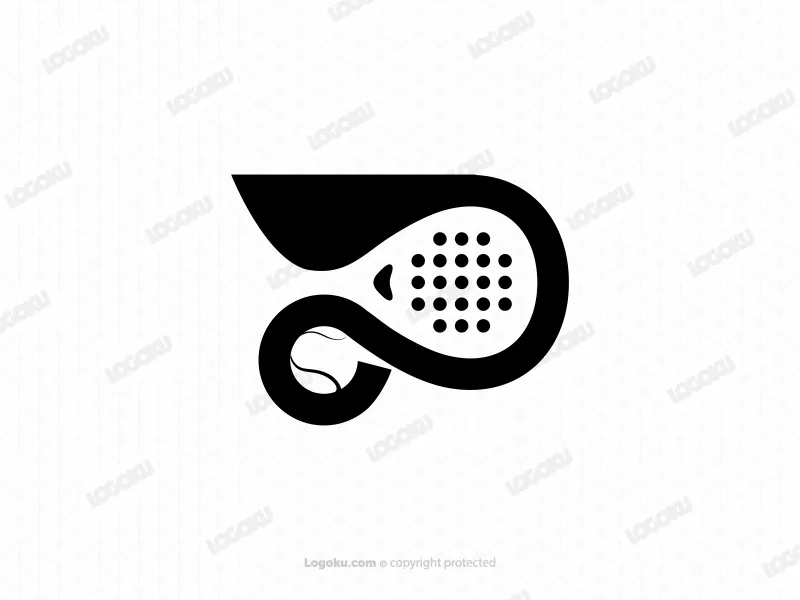 Dynamisches Padel-symbol-logo