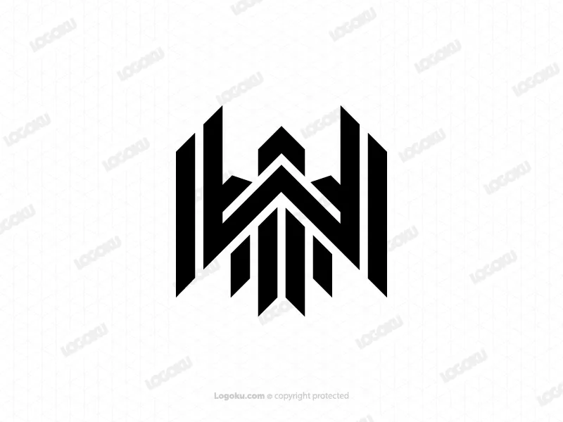 Modernes Adler-logo Mit Dem Buchstaben W