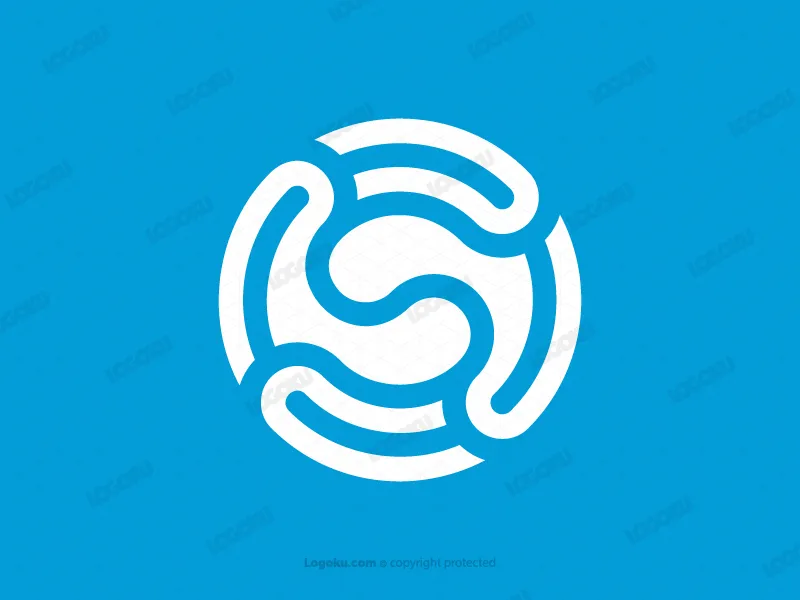 Logo Mit Geschwungenem S-buchstaben