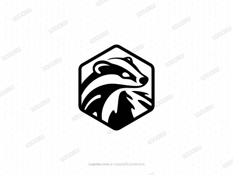 Badger Polygon Monokrom