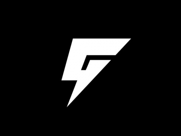 Logo with the initial "G" icon resembling an electric shock