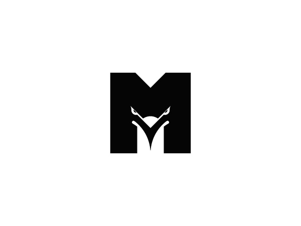 Letter M Eagle Logo