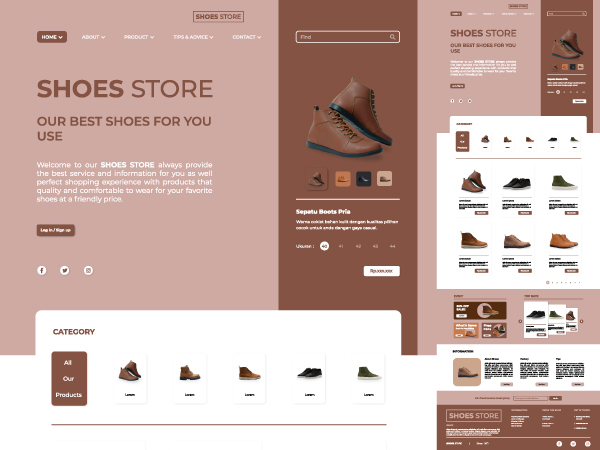 Shoes Store Website Design
