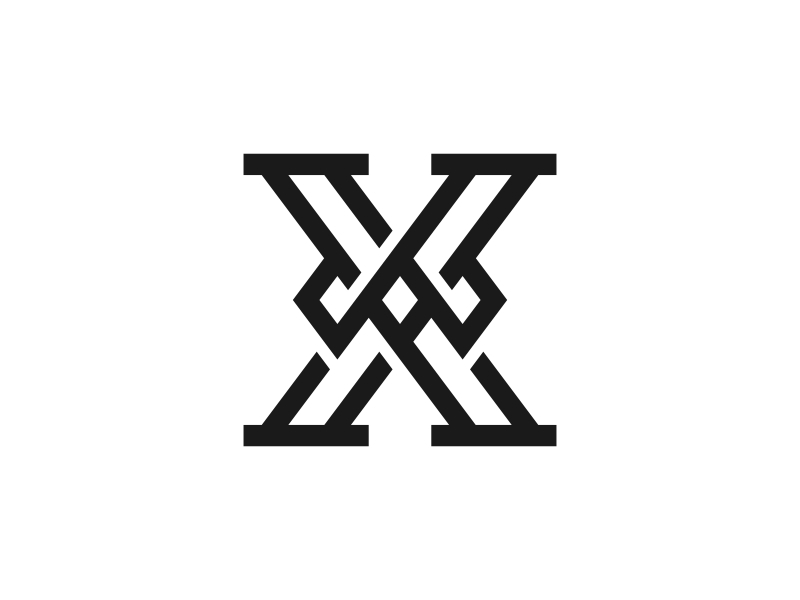 Stylish X Monogram Logo