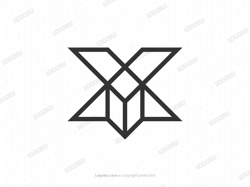 Logo Kotak Huruf X