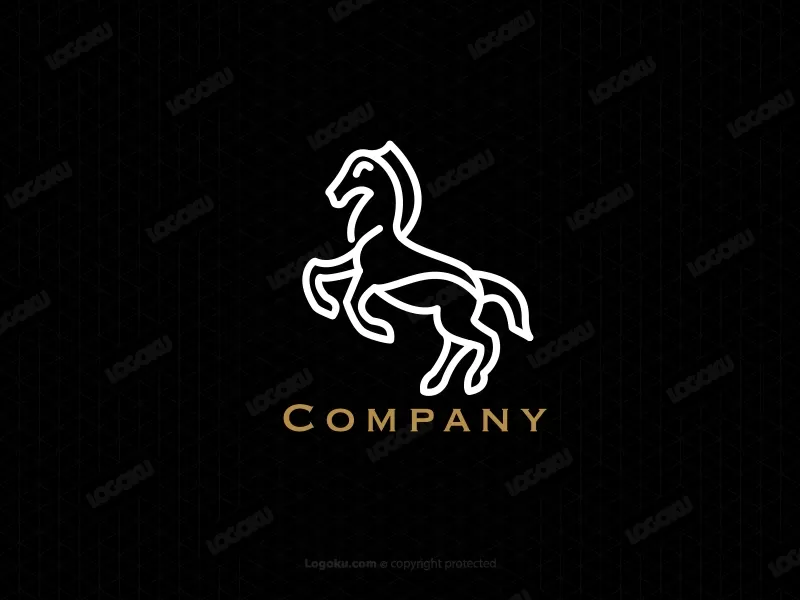Modern Horse Logo 